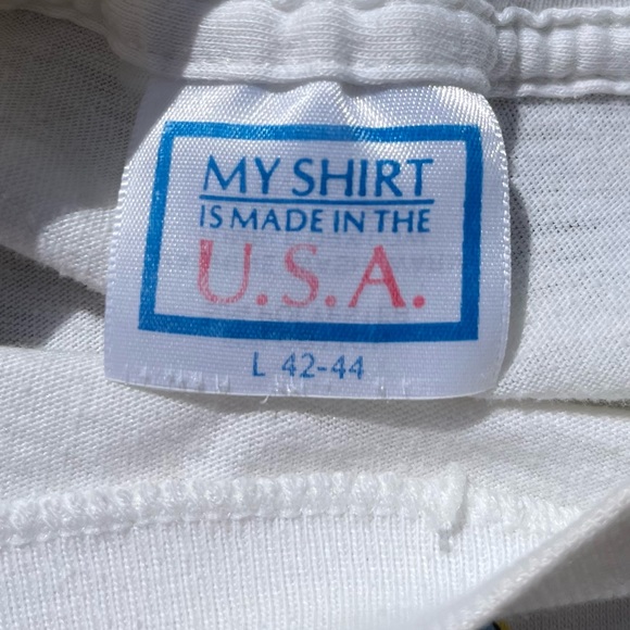 Vintage Grandma Teddy Bear Single Stitch White Graphic Tee Shirt Size Large - Picture 3 of 8